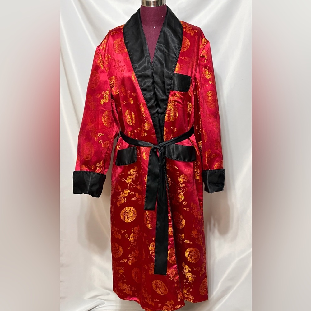 Vintage Chinese Smoking Robe Shanghai China size 52 men’s/ US size Men’s L
